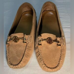 Tory Burch Tan Suede Loafers Size 8